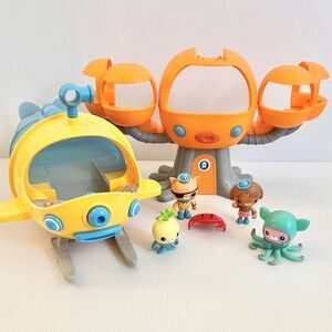 Octonauts Gup S Polar Explore Vehicle Captain Figure + Octopod Incomplete WORKS